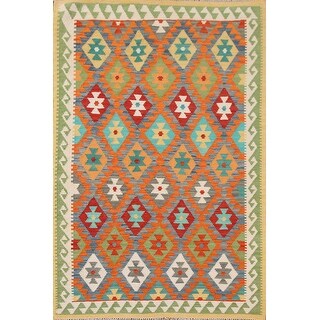 Tapis Kilim En Laine 3x5 – Réversible, Motif Géométrique, Tissé Main