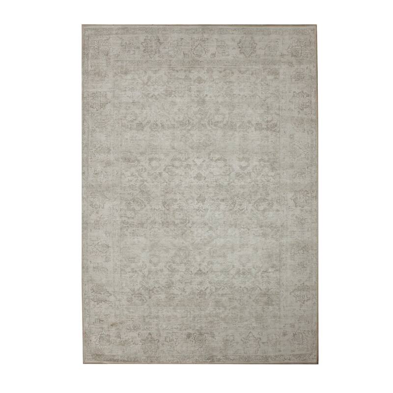 Chloe 5' x 7'3" ft Handwoven Indoor Rug, Taupe/Olive - 5' x 7'3" ft