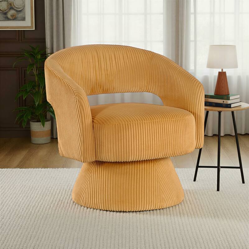 Fremont & Park Parris Corduroy Swivel Chair
