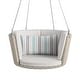 preview thumbnail 21 of 27, The Novogratz Poolside Collection Sally Black Wicker Patio Hanging Swing