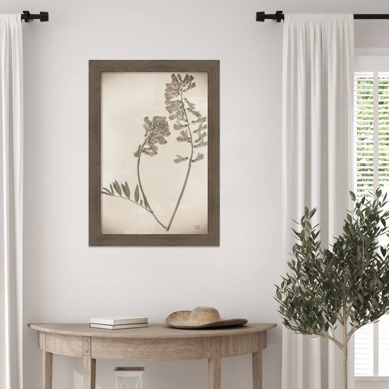 Wildflower Journal Vintage No. 6 by Nathan Larson Wood Framed Wall Art Print