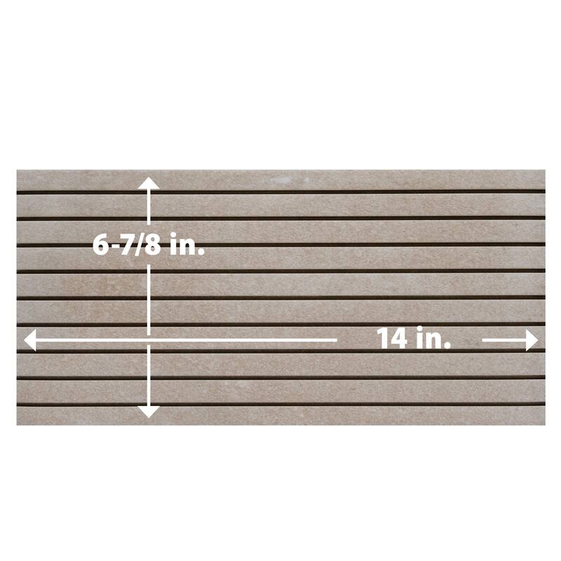 Merola Tile Americana Boston Strata Downtown 6-7/8" x 14" Porcelain Floor and Wall Tile