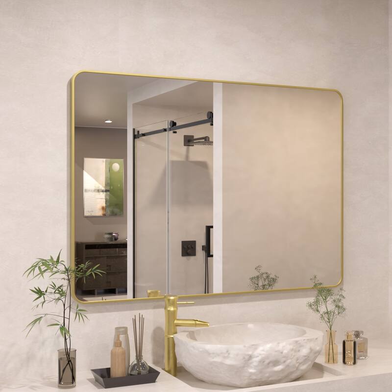24/30/42/48/60 inch Rectangle Frameless Wall Mounted Bathroom Vanity Mirror