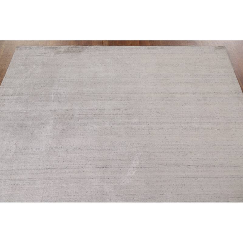 Hand Knotted Oriental 100% Wool Carpet Tribal Contemporary Beige & Ivories Gabbeh Area Rug - 5' 8'' X 5' 4''