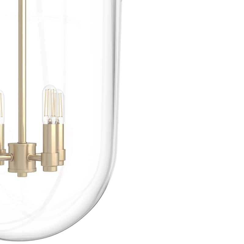 Hunter 14" Sacha 4-Light Pendant - Entry, Dining Room, Kitchen Island - Contemporary, Transitional