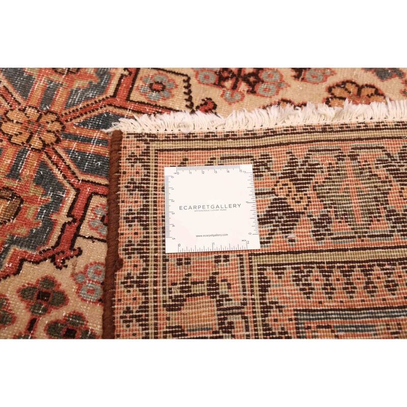 ECARPETGALLERY Hand-knotted Antalya Vintage Cream Wool Rug - 3'7 x 4'11