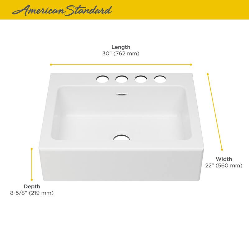 American Standard Delancey 30" Farmhouse Single Basin Cast Iron