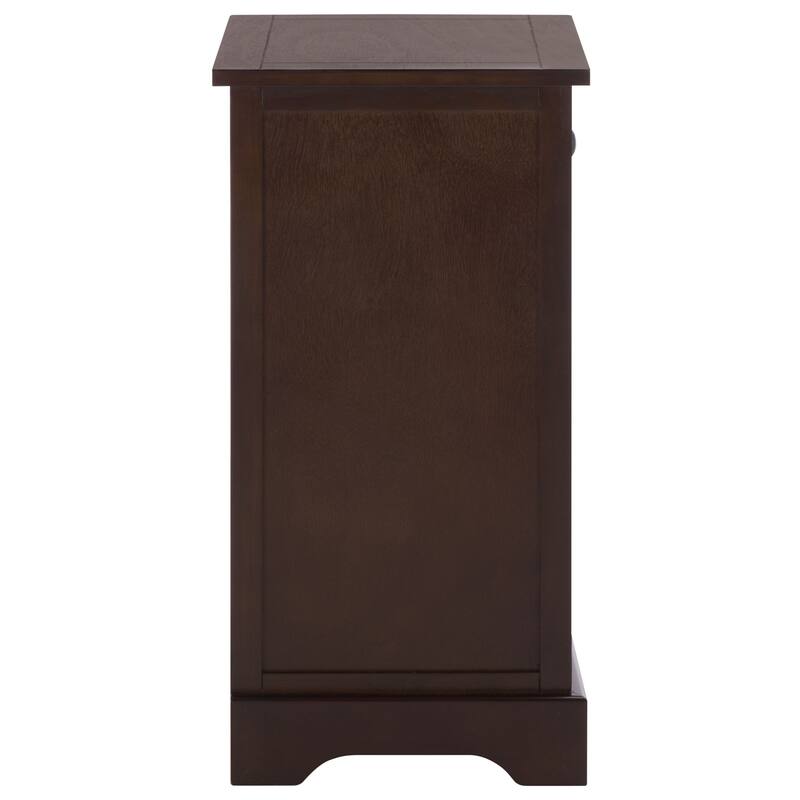 SAFAVIEH Alverta Red Storage Side Table - 15.9" x 13" x 27.6" - 16"W x 13"D x 26"H