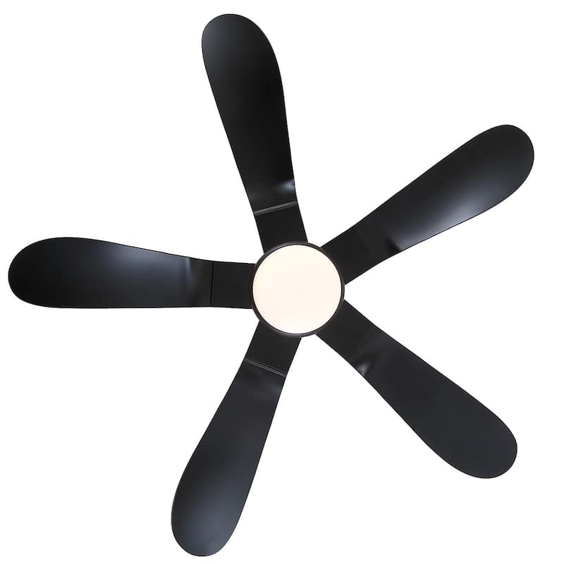 32/36/46/52 inches Low Profile Ceiling Fan with Light and Remote for Living Room Bedroom Kid's Room Patio