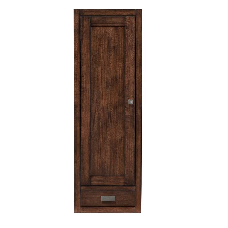 James Martin Addison 90" Double Sink Bathroom Vanity Suite, Mid-Century Acacia with 3cm Eternal Jasmine Pearl Quartz Top