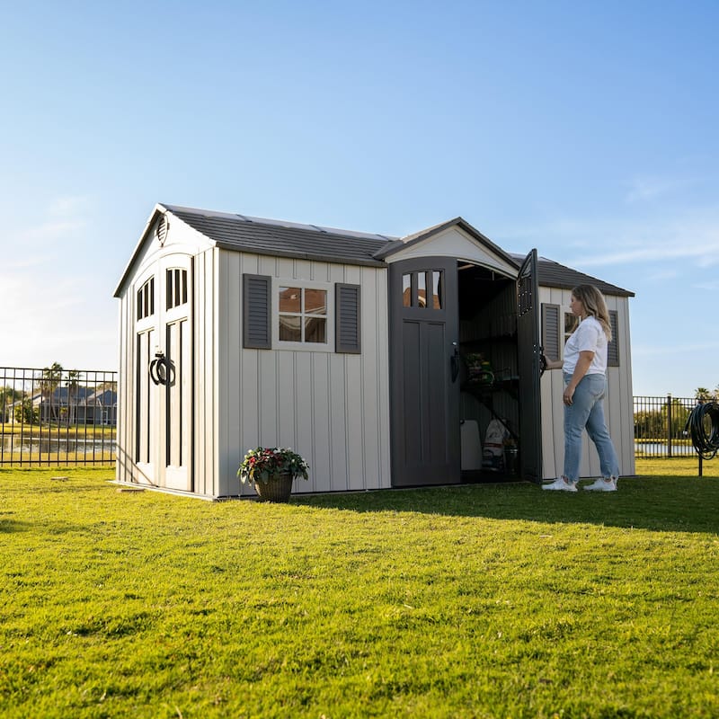 Lifetime Dual Entry 15 Ft x 8 Ft Shed (60410)