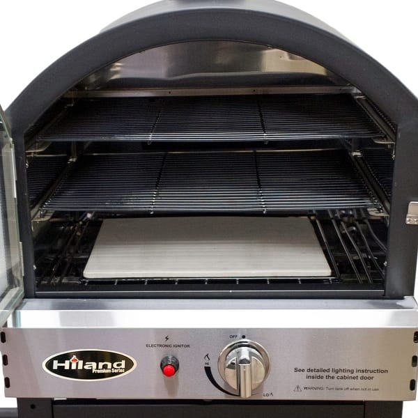 Shop Az Patio Psl Spoc Propane Pizza Oven 16000 Btu Black Overstock 14684395