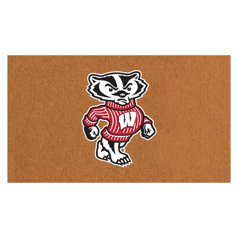 University of Wisconsin-Madison Full Color Indoor/Outdoor Coir Mat - 28" x 16"