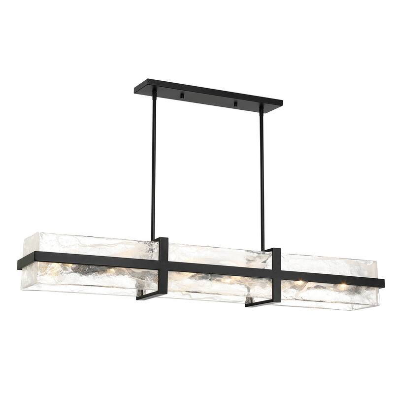Minka Lavery 3617 Cloud Break 12 Light 48" Wide Linear Chandelier - Coal