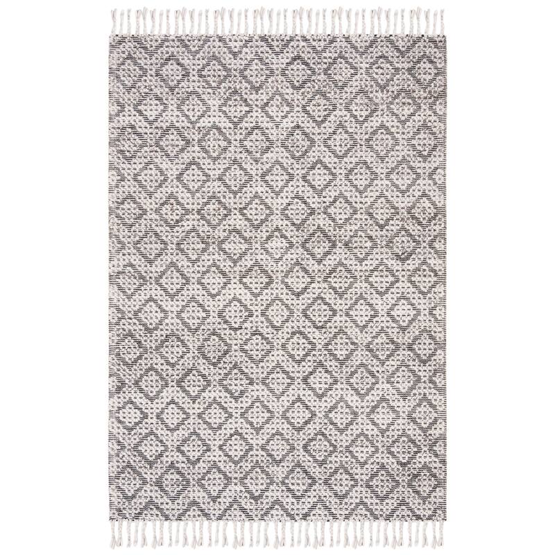 SAFAVIEH Handmade Natura Eelkje Wool Fringe Rug
