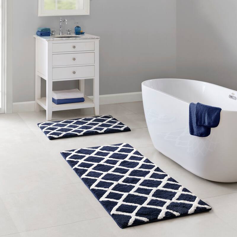 Madison Park Renu Reversible High Pile Tufted Bath Rug