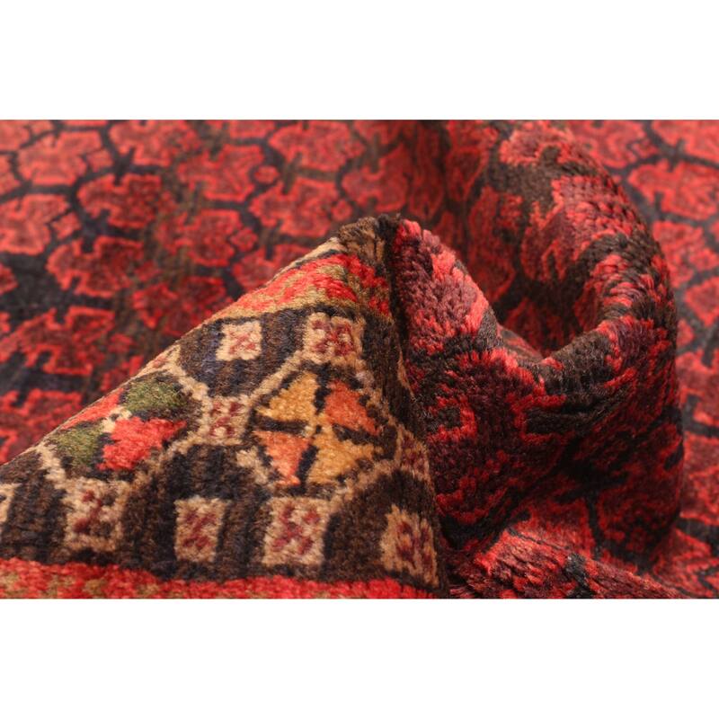 ECARPETGALLERY Hand-knotted Teimani Red Wool Rug - 3'0 x 4'8