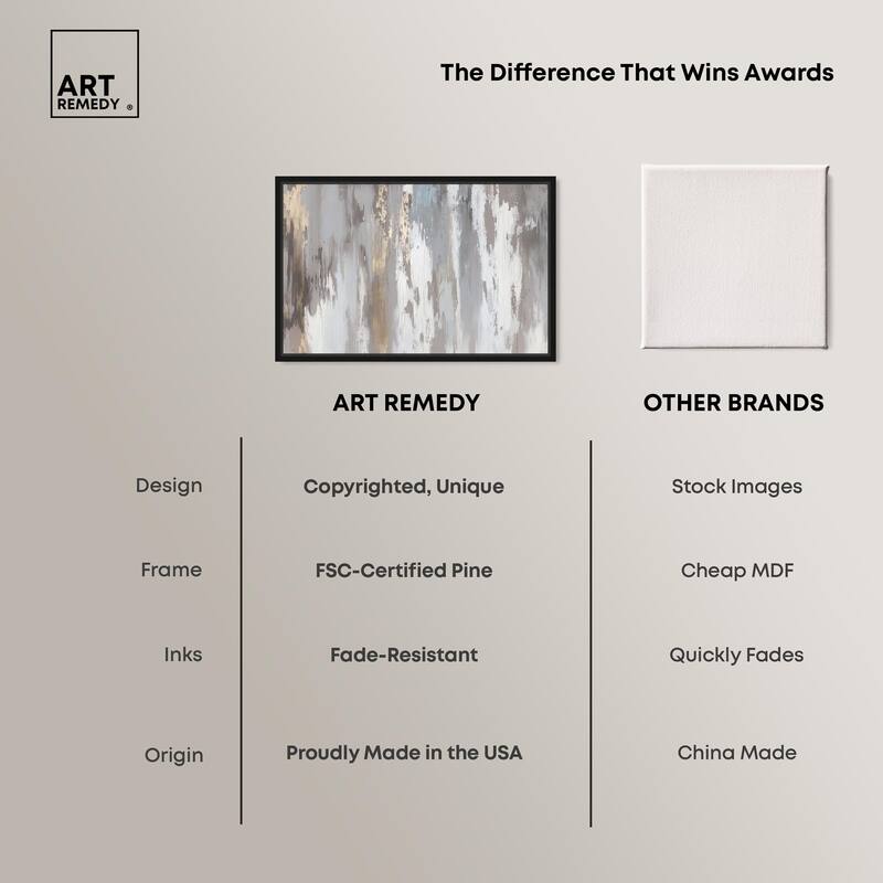 Flooding Gold I Canvas by Art Remedy