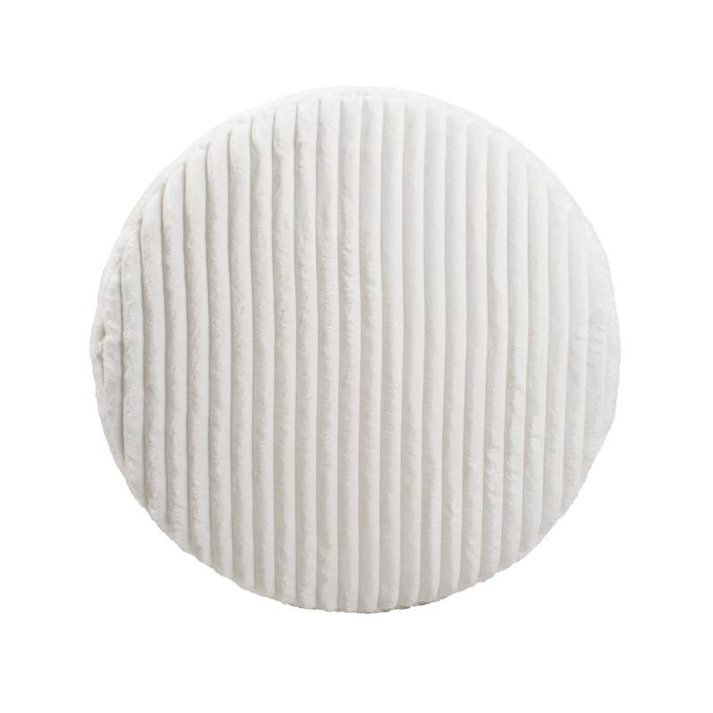 Universal Round Ottoman Shar Pei White