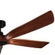 preview thumbnail 17 of 157, YUHAO SylvanAir Modern 52 in. Flush Mount Outdoor/Indoor Ceiling Fan with 3 Solid Wood Blades and DC Reversible Motor