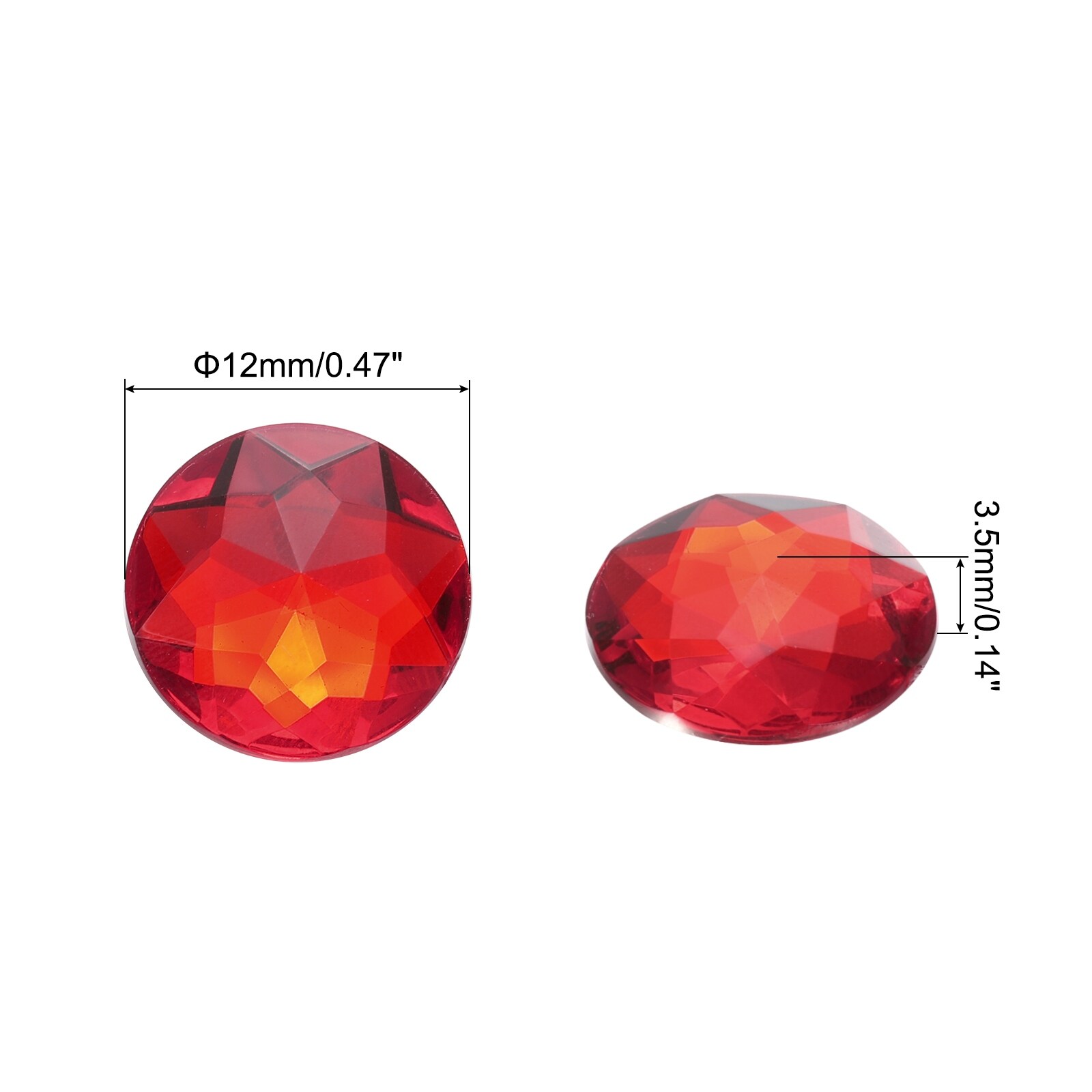 Flat Back Acrylic Rhinestones Flatback Crystal Rhinestones for Crafts Clothes Shoes DIY Decoration Gifts