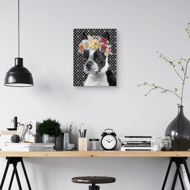 Puppy Luxe II Canvas Art Print