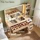 preview thumbnail 3 of 35, Modern Makeup Vanity Desk with HD Lighted Mirror, Dressing Table