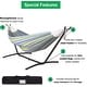 preview thumbnail 80 of 86, Double Cotton Hammock with Space Saving Steel Stand