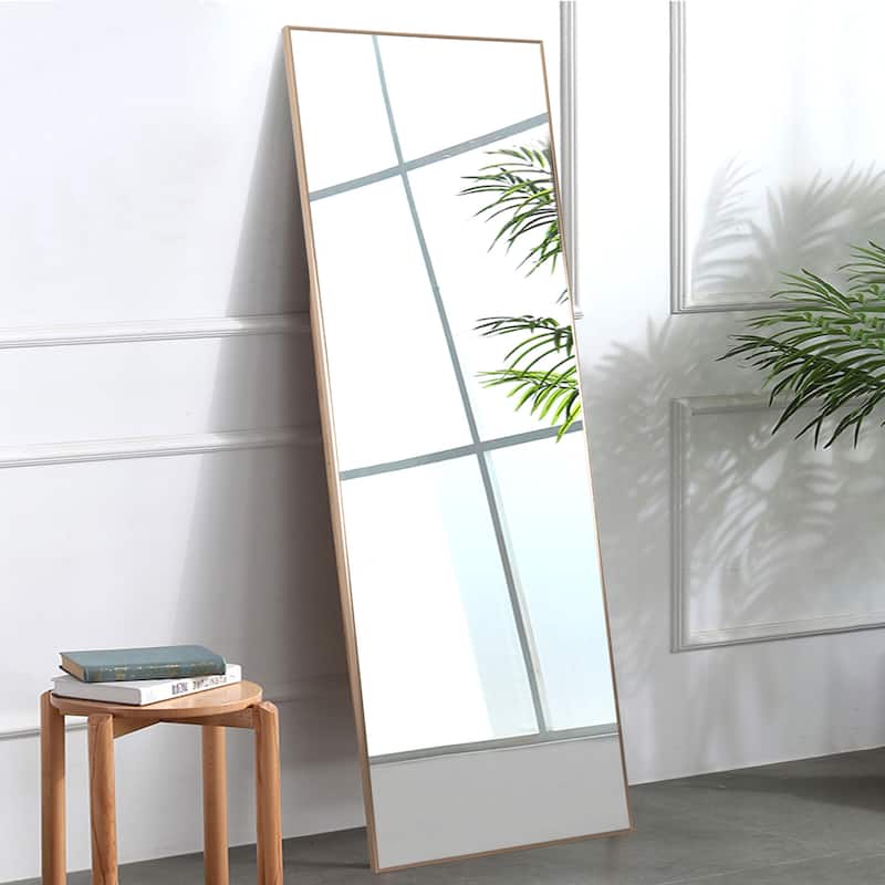 Dovelina Modern Full Length Floor Mirror - Freestanding Vanity Mirror for Bathroom or Living Space