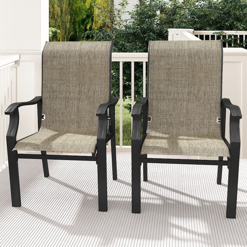 Swivel Outdoor Dining Armchair Collection (Set of 2)