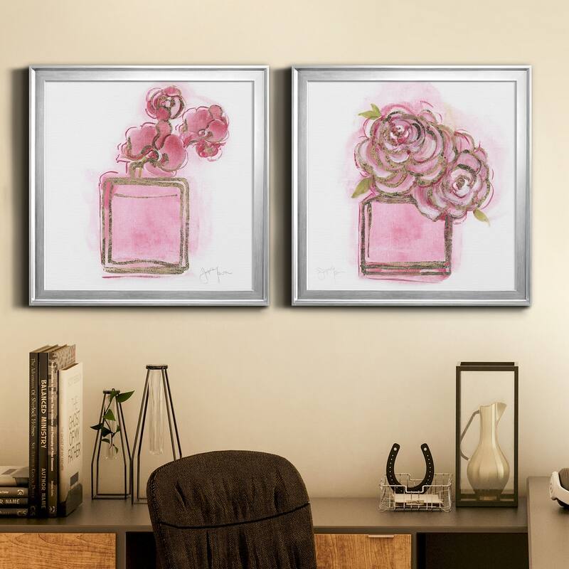 Golden Perfume I-Premium Framed Canvas - Ready to Hang - Multi-Color