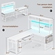 preview thumbnail 36 of 68, L Shaped Gaming Desk Computer Desk Corner Desk Pegboard Power Outlet