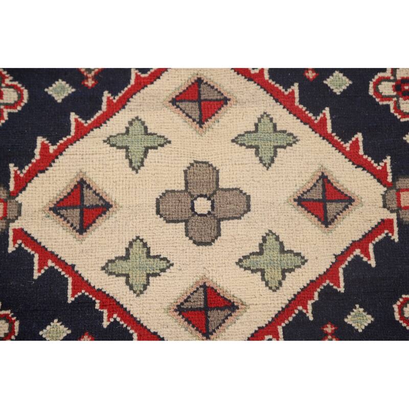 Red Kazak Oriental Area Rug Handmade Traditional Wool Carpet - 9'0"x 12'8"