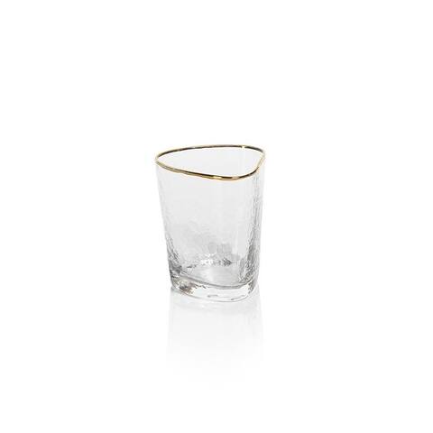 Kampari Triangular Double Old Fashioned Glasses, Set of 4