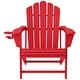 preview thumbnail 97 of 156, Aderson Outdoor Poly Adirondack Chair With Ottoman And Side Table 12-Piece Set