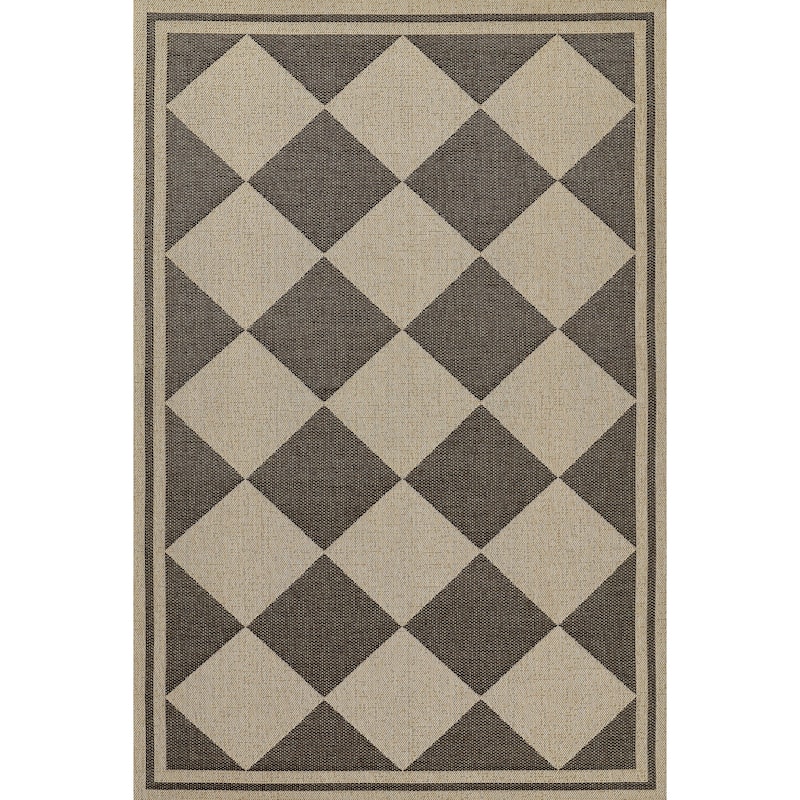 Erin Gates by Momeni Saybrook Diamond Area Rug - 4' 1" x 6' - Black