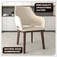 preview thumbnail 40 of 67, LeisureMod Vivara Leather Upholstered Dining Chair with Padded Seat - Mid-Century Arm Chair for Home Office Bar & Kitchen