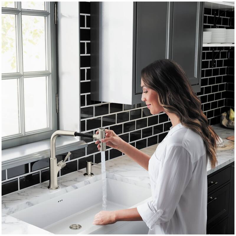 Hansgrohe Locarno Select 1.75 GPM Pull Out Kitchen Faucet HighArc - Steel Optic