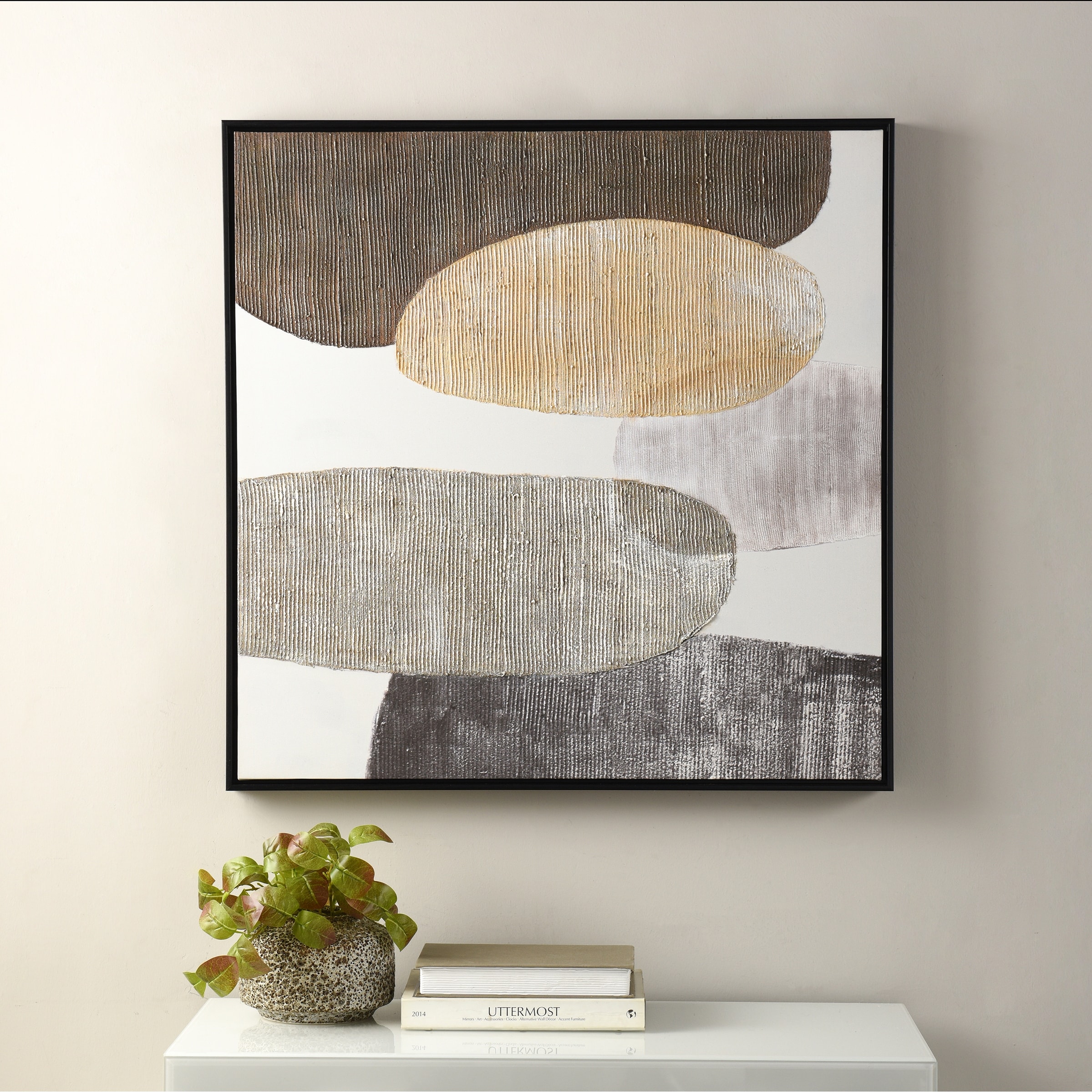 StyleCraft Lena - Framed Canvas Painting Wall Art - Multi Color Design 2
