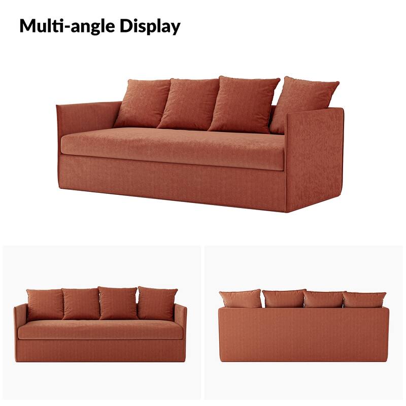 Gottfried 80" Slipcovered Sofa with Two Slipcovers by HULALA HOME