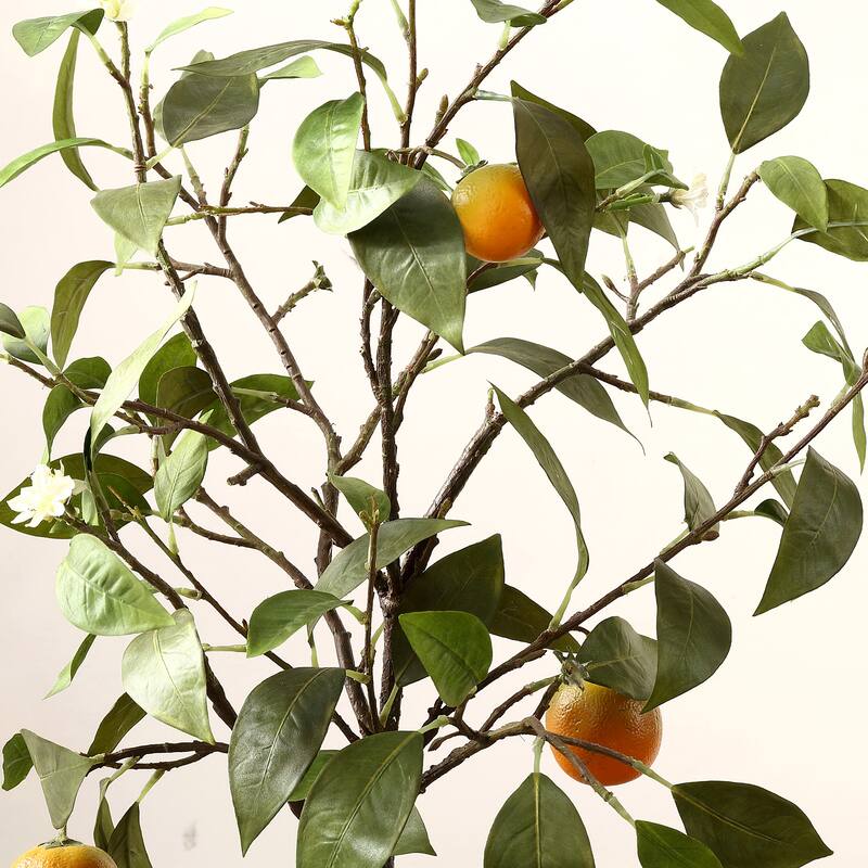 SAFAVIEH Elvera Faux Orange Potted Tree - 19.7" W x 15.4" L x 33.1" H - 20Wx15Dx33H