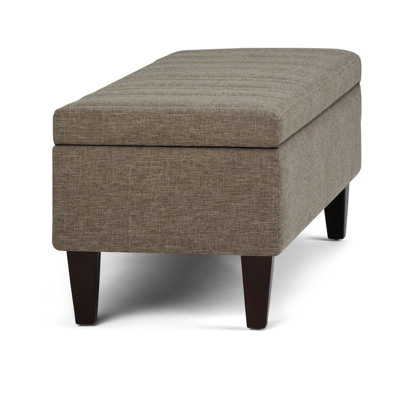 WYNDENHALL Garret 48 inch Wide Contemporary Rectangle Storage Ottoman