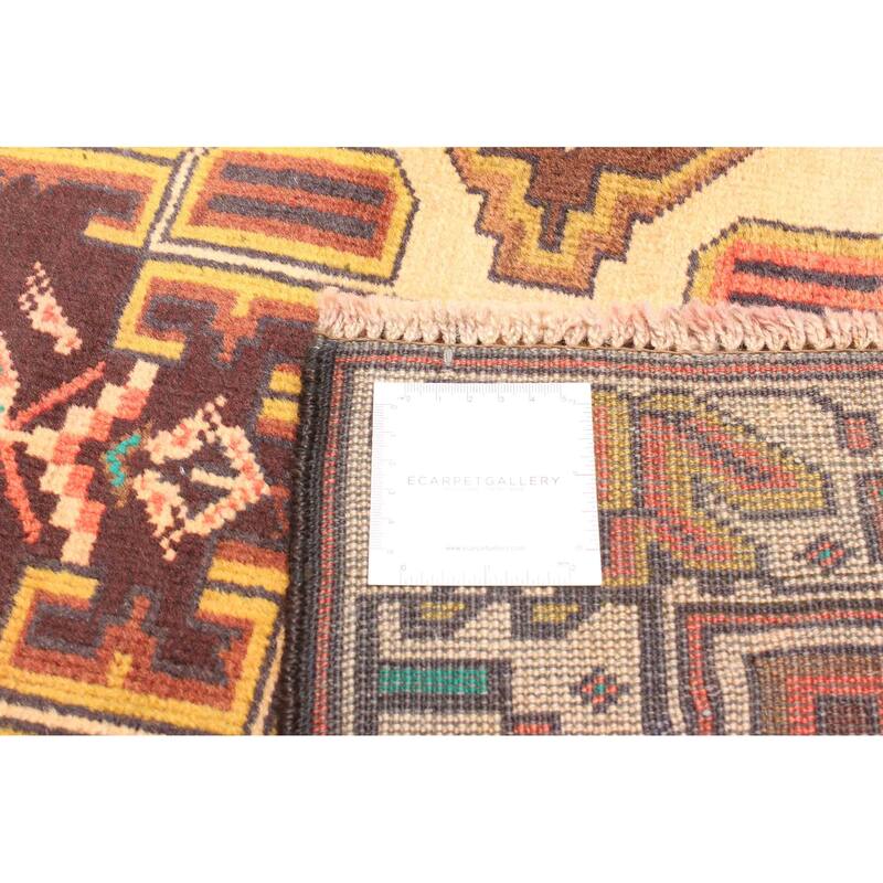 ECARPETGALLERY Hand-knotted Teimani Beige Wool Rug - 2'8 x 4'4