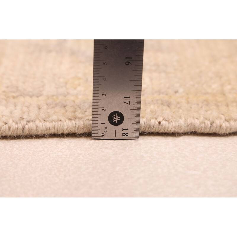 ECARPETGALLERY Hand-knotted Kavya Oushak Beige Wool Rug - 9'1 x 12'1