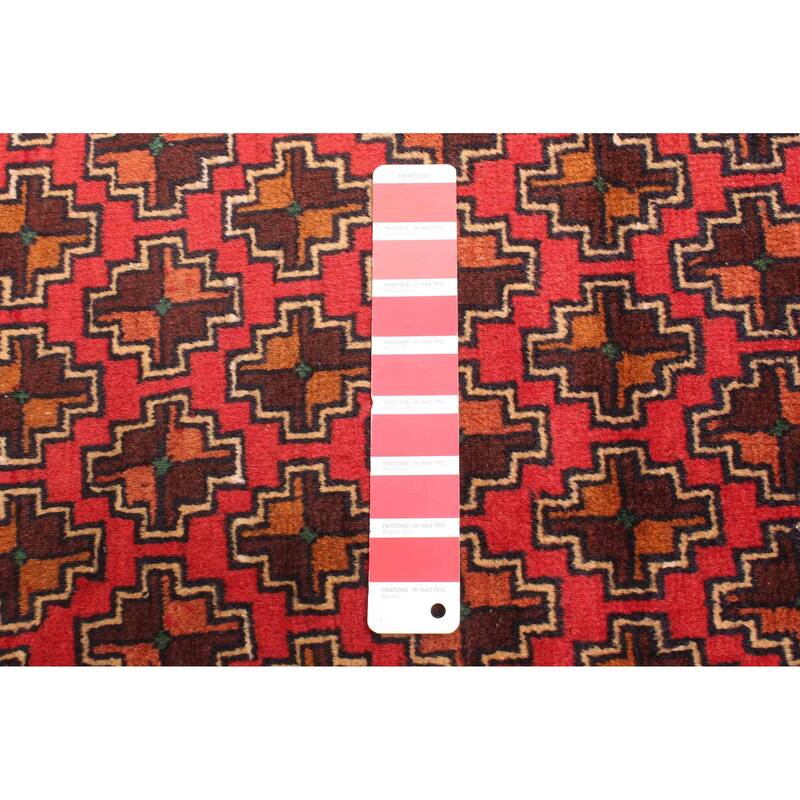 ECARPETGALLERY Hand-knotted Teimani Red Wool Rug - 2'6 x 4'0