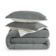preview thumbnail 4 of 3, 3-Piece Reversible Plush Sherpa Down Alternative Comforter Set