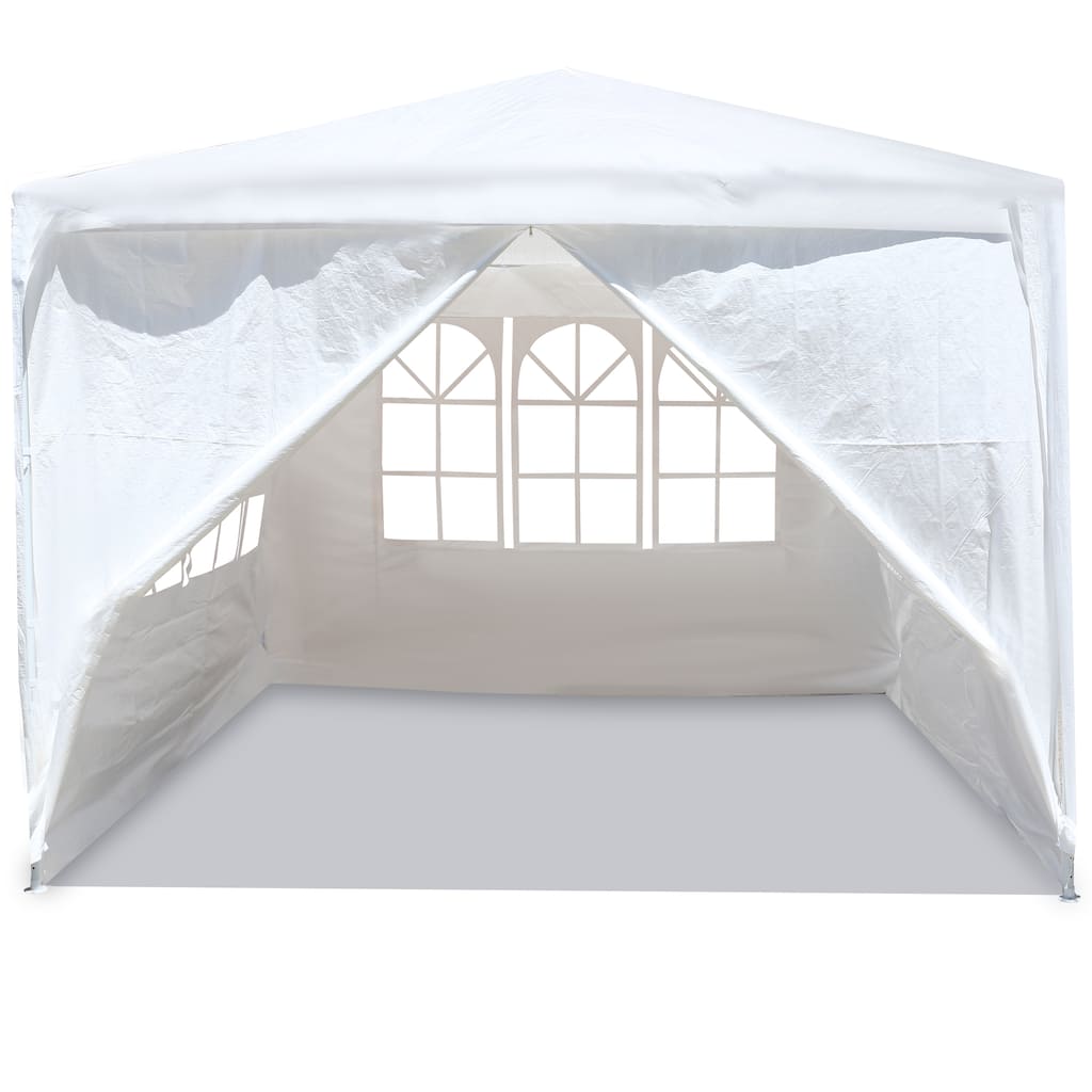 10'x10' Outdoor Tent Heavy Duty Gazebo Canopy with 4 Removable Walls - 10x10 ft