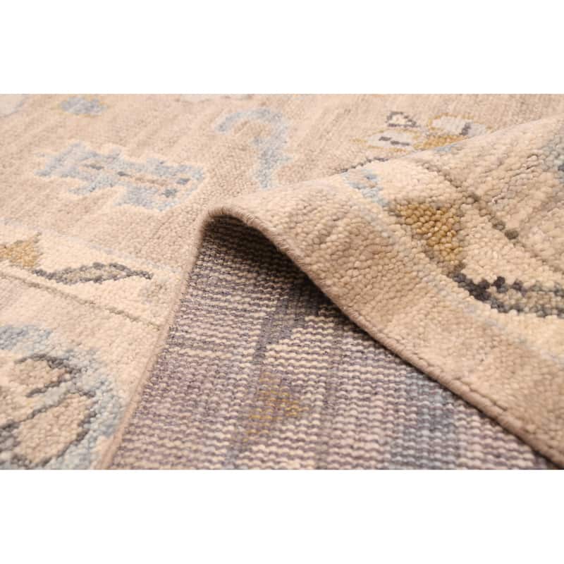 ECARPETGALLERY Hand-knotted Jules Serapi Taupe Wool Rug - 9'11 x 13'10