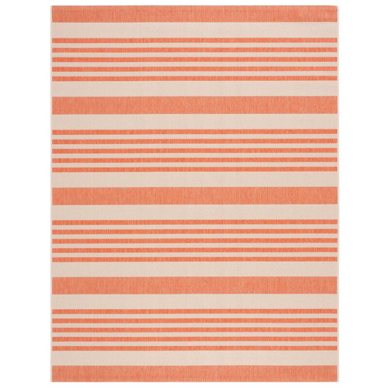 Martha Stewart Venerica Contemporary Rug - 6'7" x 8'7" - Rust/Creme