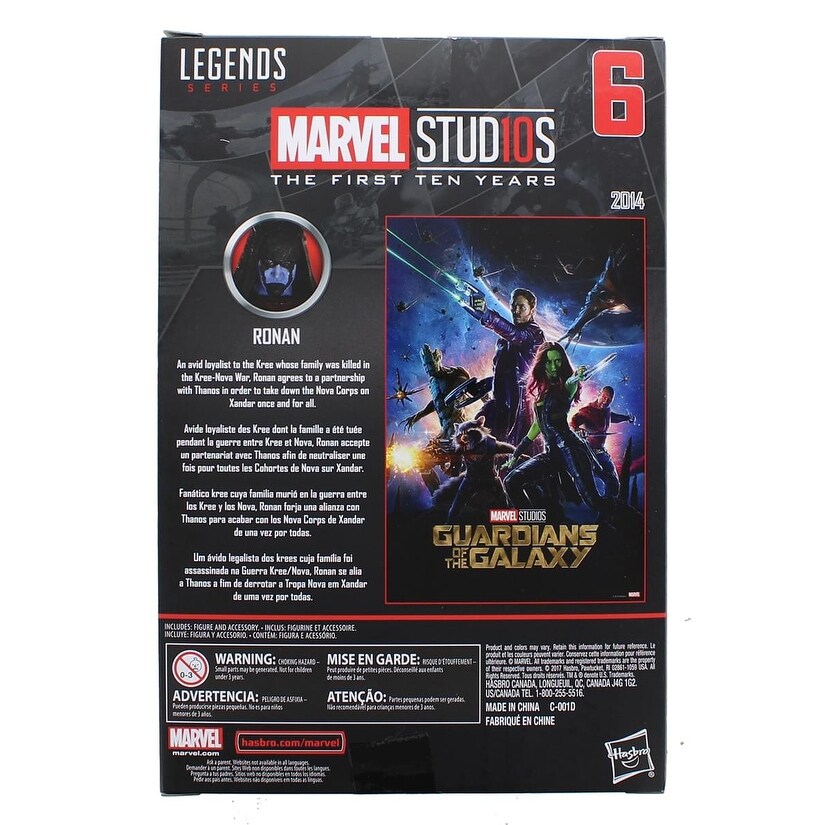 Shop Marvel Legends Cinematic Universe 10th Anniversary Ronan The Accuser 6 Inch Action Figure Multi Overstock 30663816